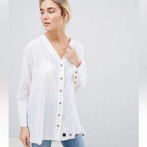 ASOS white button down